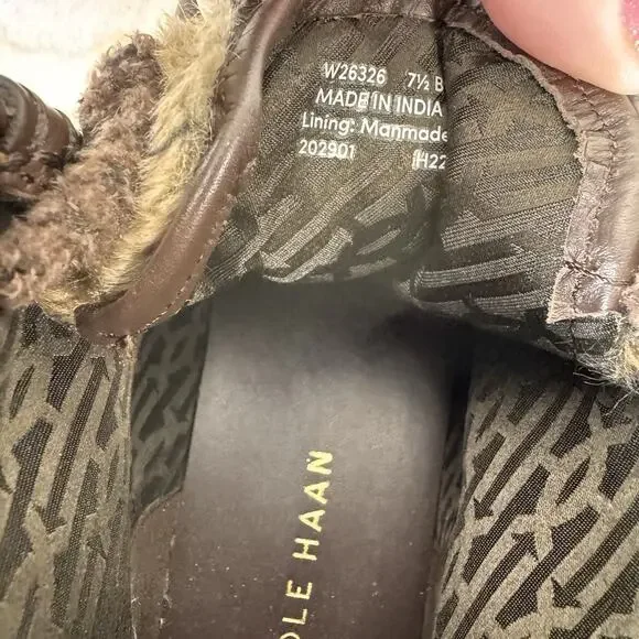 Cole Haan Womens Chaka Bootie All Day Summit Brown Lace Up Ankle Size 7.5 - Picture 8 of 8